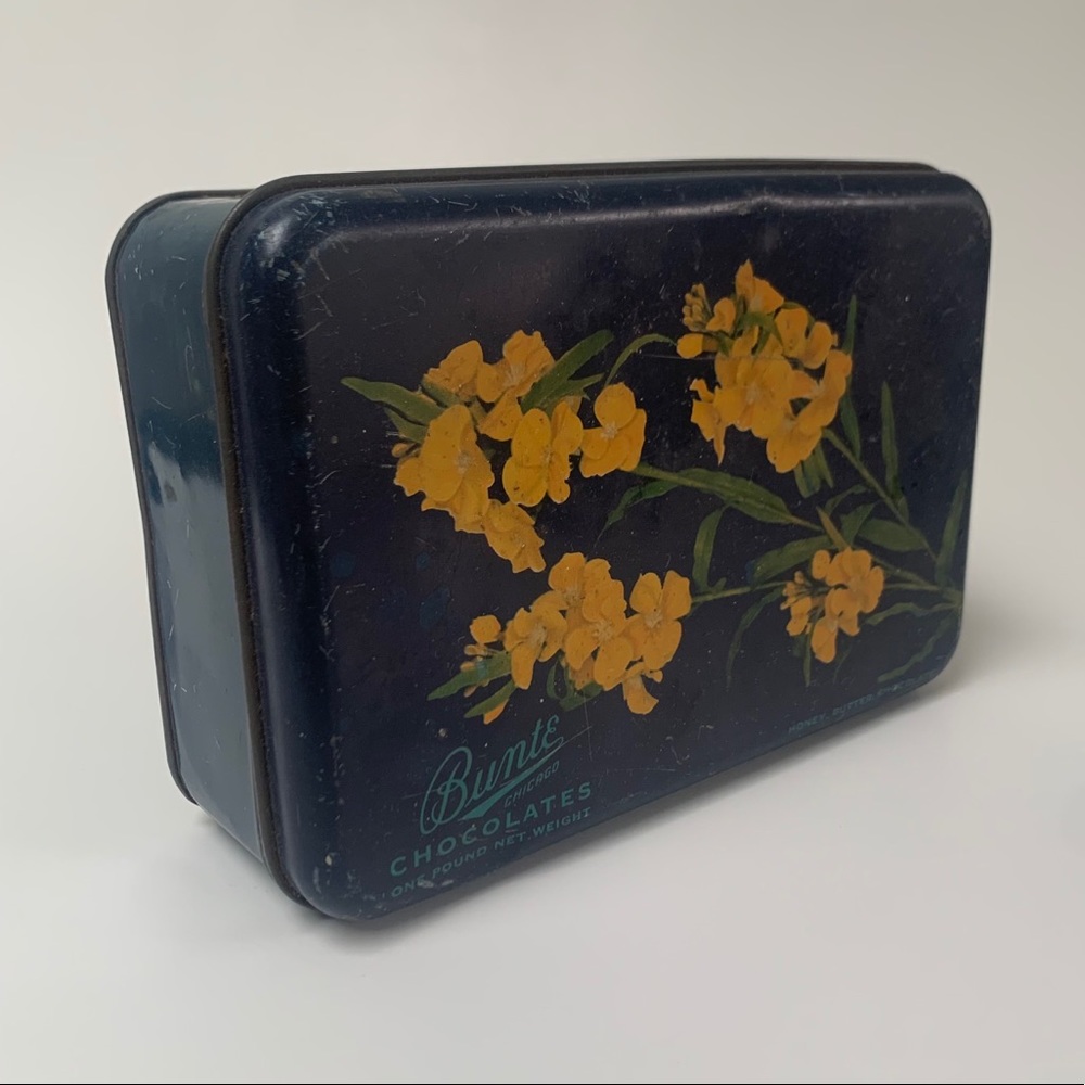 🛎 Vintage | Bunte Chicago Chocolate Tin Box